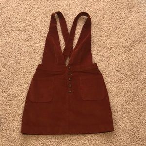 Free people corduroy overall skirt